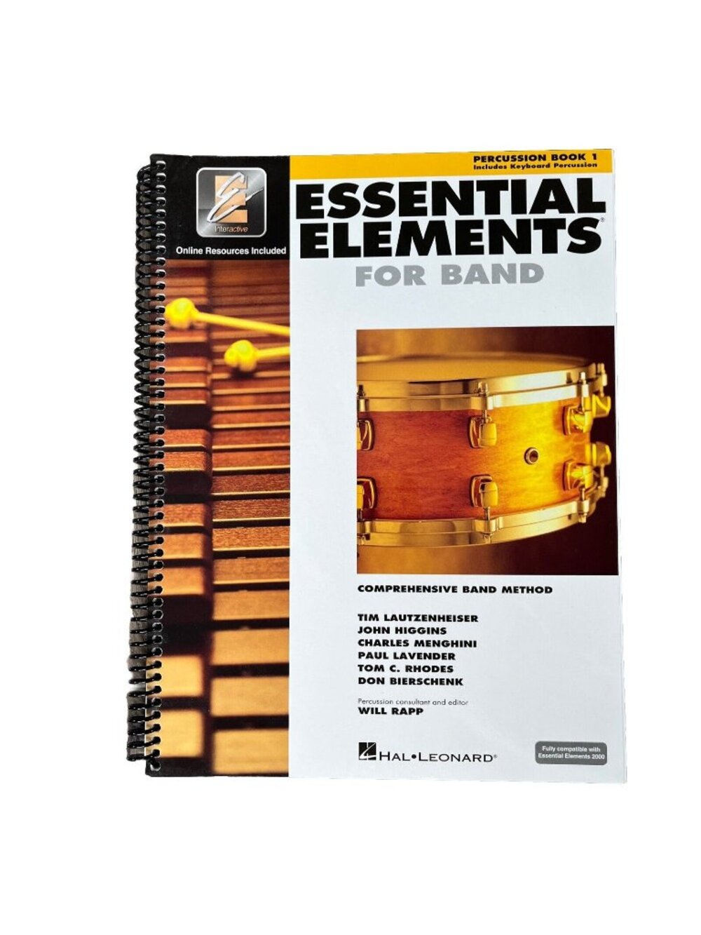 Essential Elements 2000 Plus Percussion Book 1 with Online Audio Hal Leonard